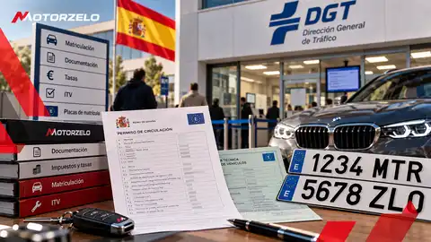 Trámite de matriculación de un vehículo en la Jefatura de Tráfico
